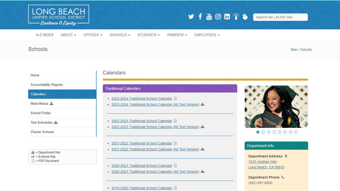 Long Beach Schools - Schools: Calendars - Long Beach Unified School ...